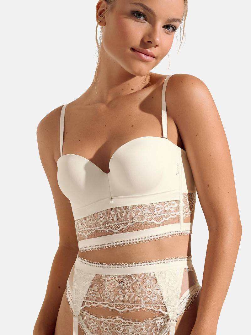 Bh Trägerlos Balconnet Vorgeformt Daydream Hochzeit Damen Elfenbein B/85 von Lisca