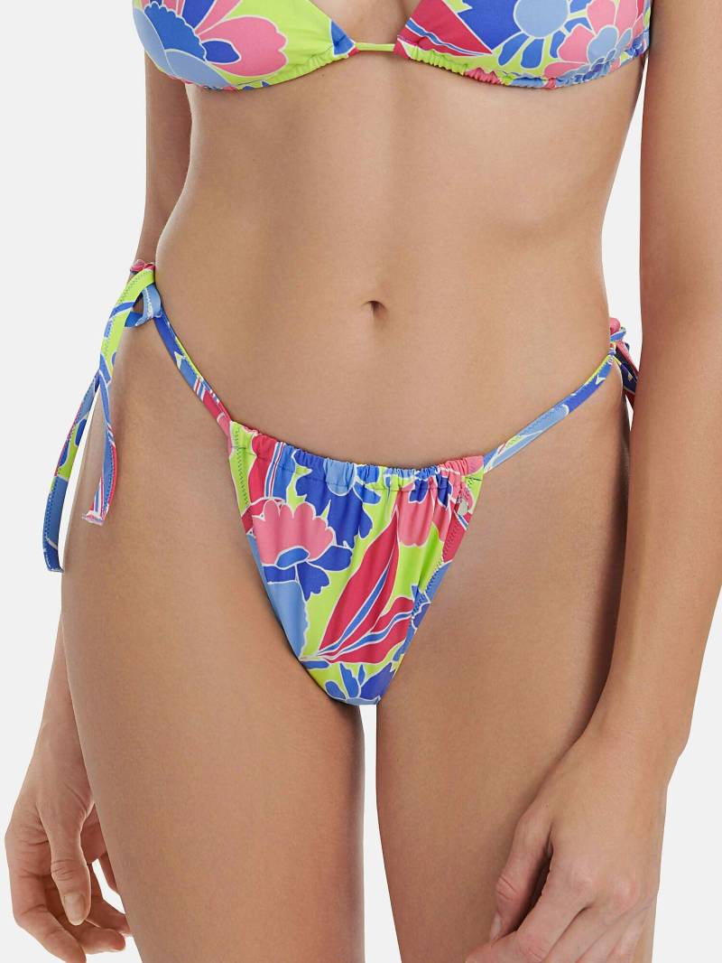 Bikini-höschen Bikini-top Niedrige Taille Mit Ringelmuster Miami Unisex Grün L von Lisca