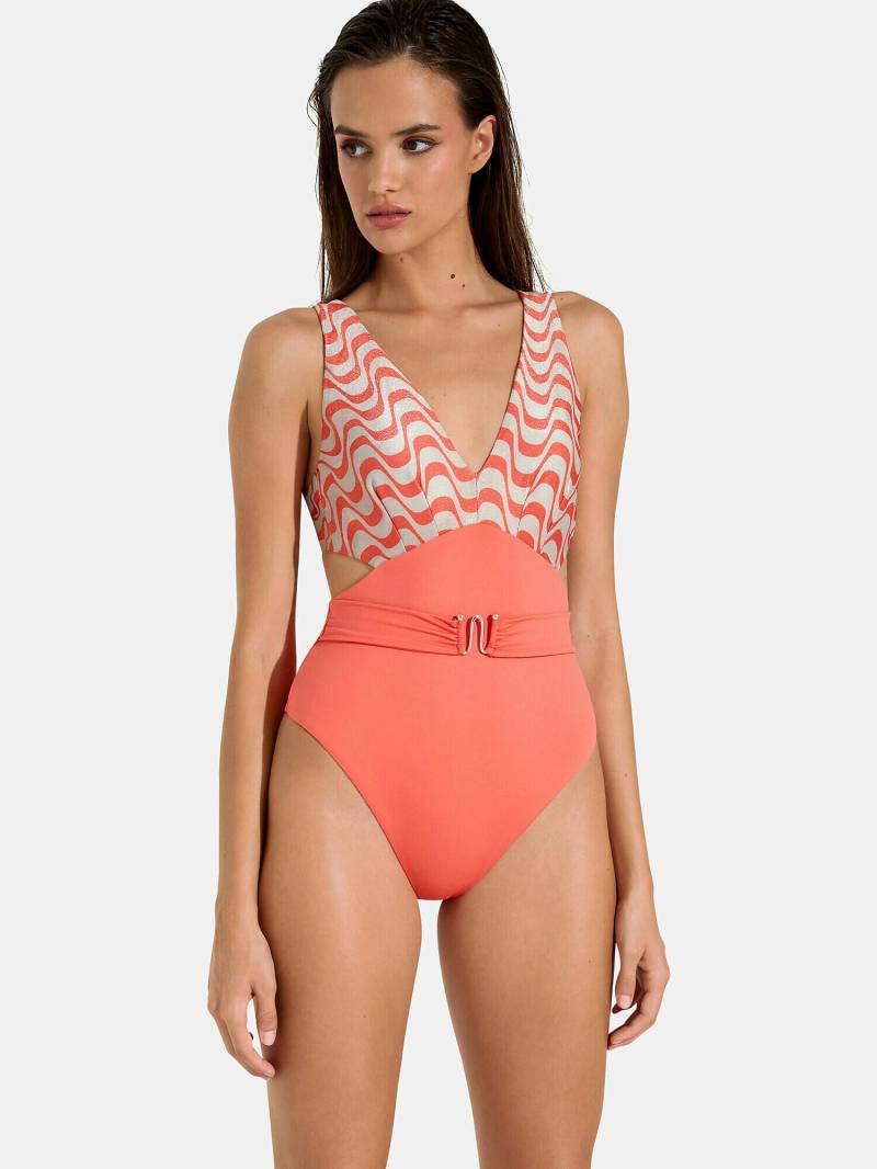 Einteiliger Monokini-badeanzug Vorgeformt Ohne Bügel Iceland Damen Orange L von Lisca