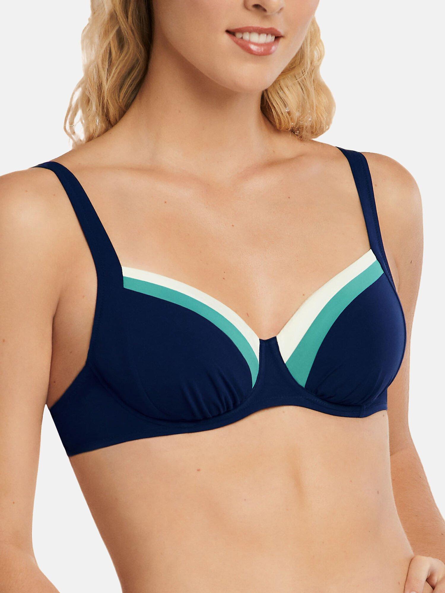 Armatured Bikini-top Saint Tropez F Bis H Damen Marine G/40 von Lisca