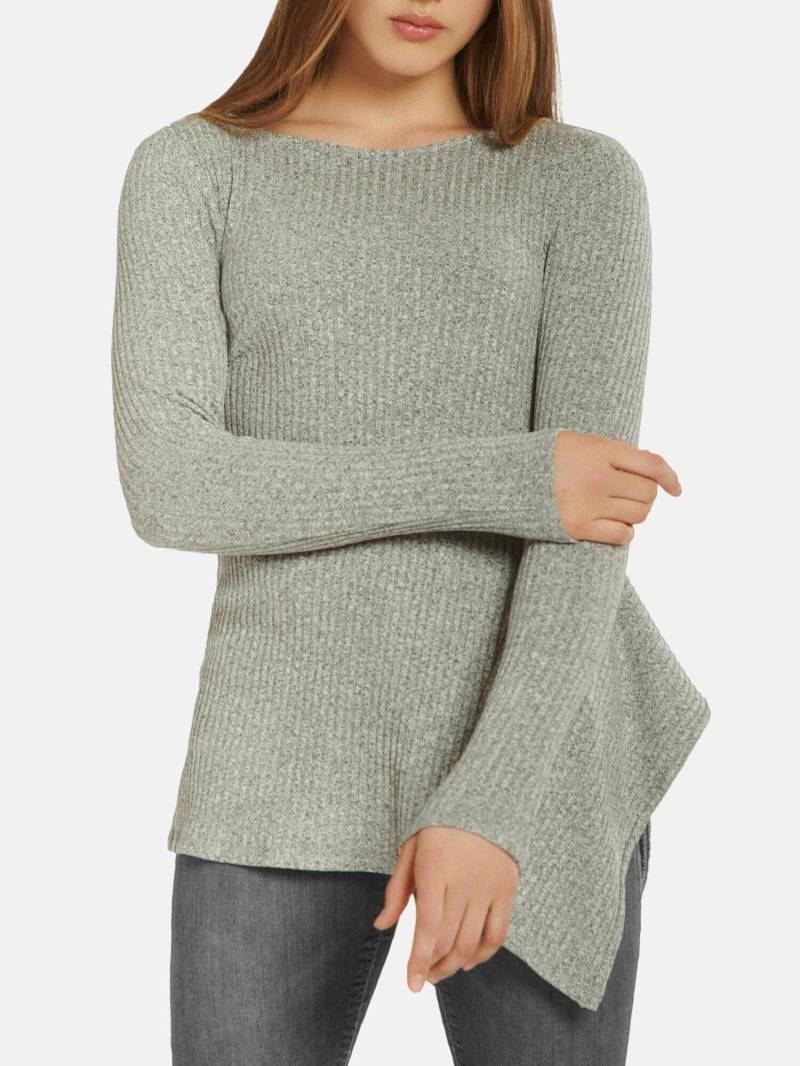 Asymmetrisches Langärmeliges Oberteil Cosy Damen Grau L von Lisca