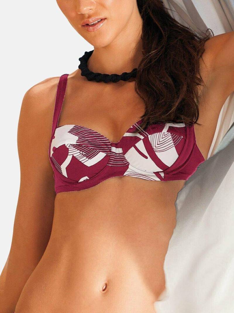 Bikini-oberteil Mit Bügel Karpathos Damen Bordeaux F/48 von Lisca