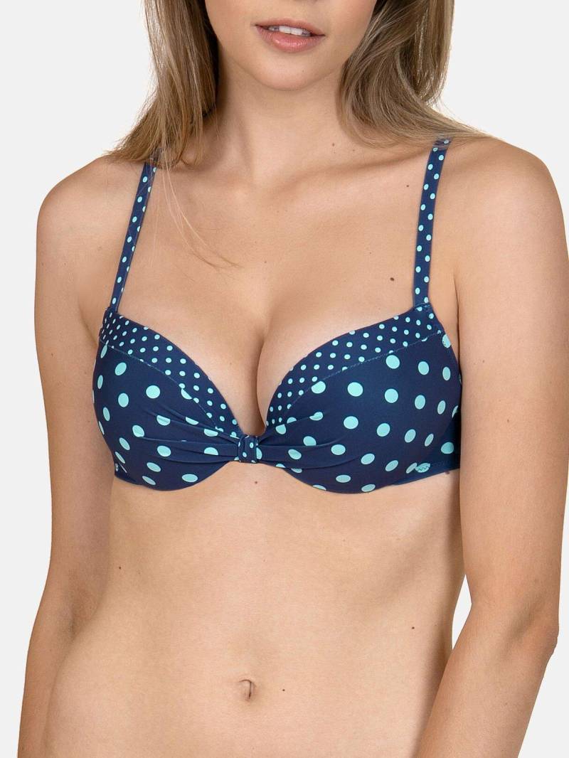 Bikini-oberteil Push-up Linosa Damen Blau B/38 von Lisca