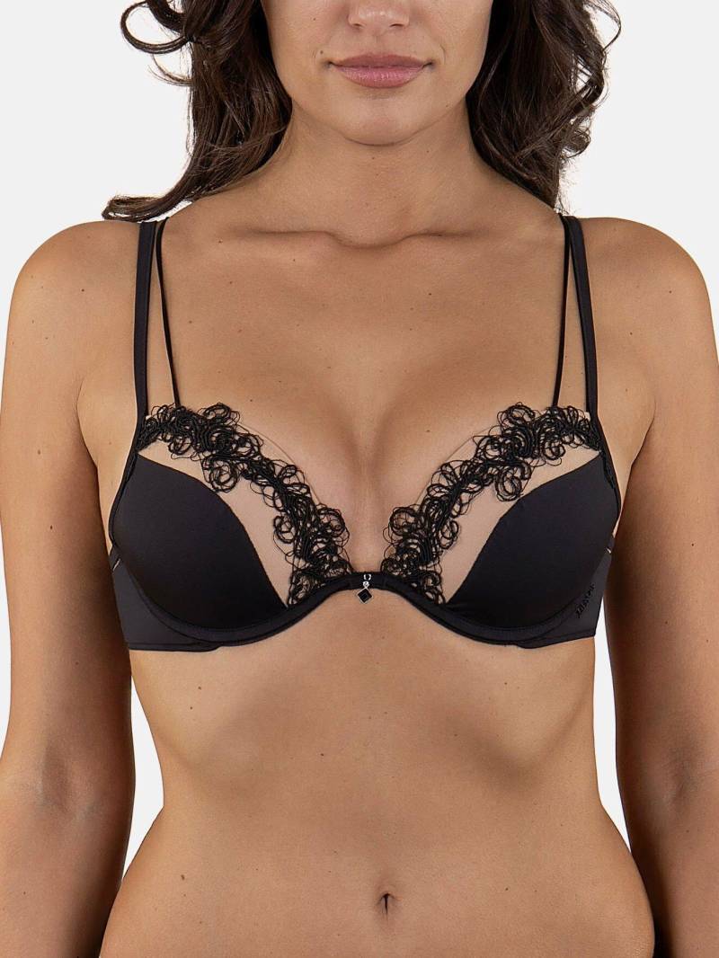 Luxus-traum-push-up-bh Damen Schwarz A/80 von Lisca