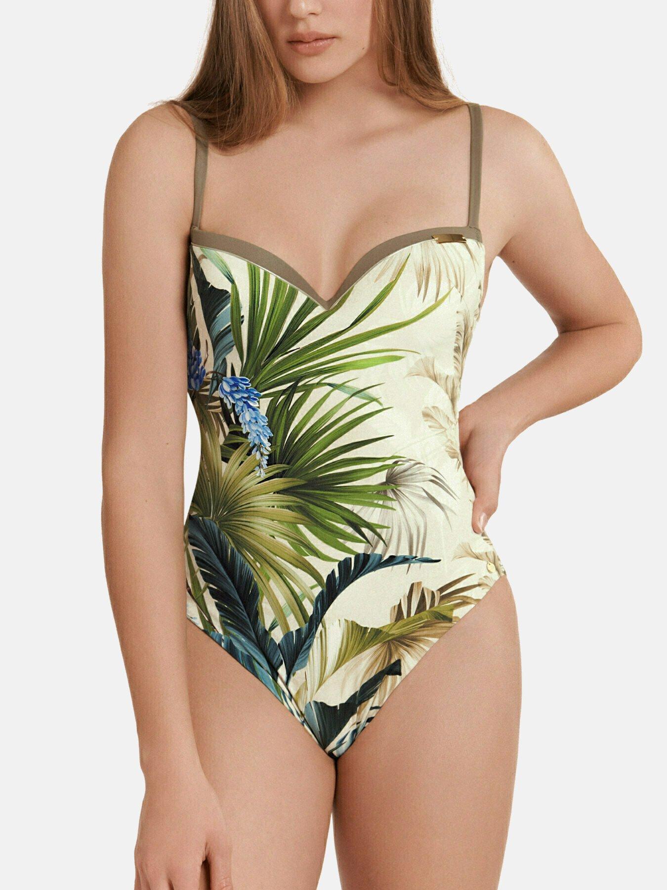 Maillot De Bain Une Piã¨ce Vorgeformt Ensenada Damen Grün B/40 von Lisca