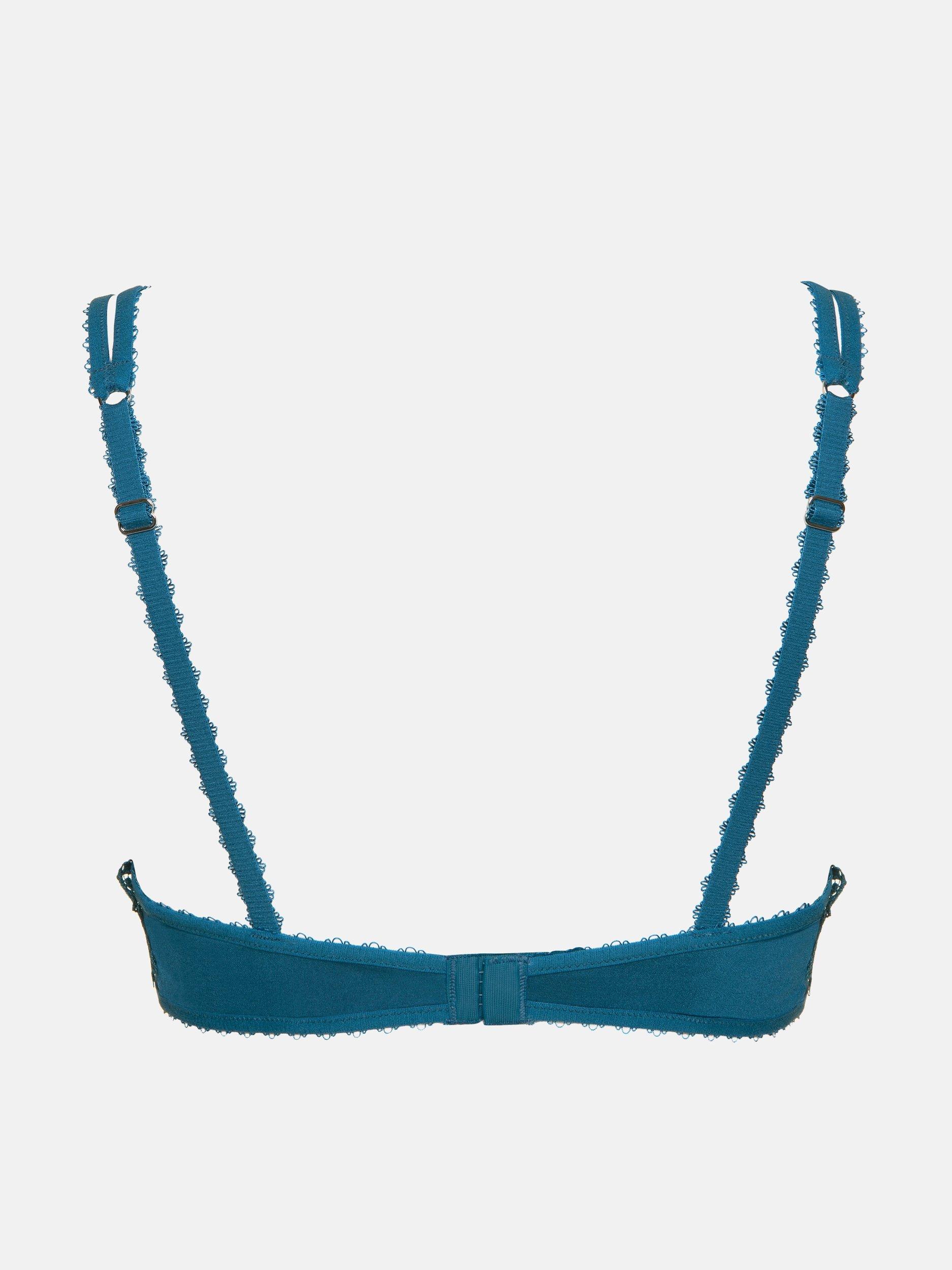 Pfingstrosen-push-up-bh Damen Blau B/70 von Lisca