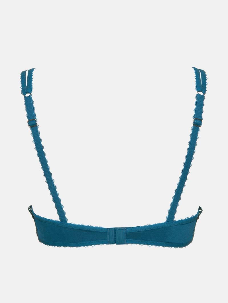 Pfingstrosen-push-up-bh Damen Blau B/80 von Lisca