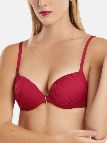 Push-up-badeanzug-top Mit Mehreren Positionen Isola Rossa Damen Rot Bunt C/36 von Lisca