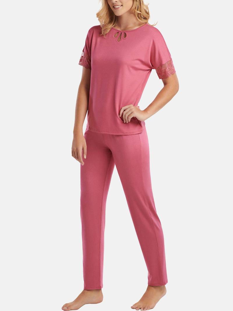 Pyjama Hose Top Kurzarm Juliette Damen Altrosa XL von Lisca