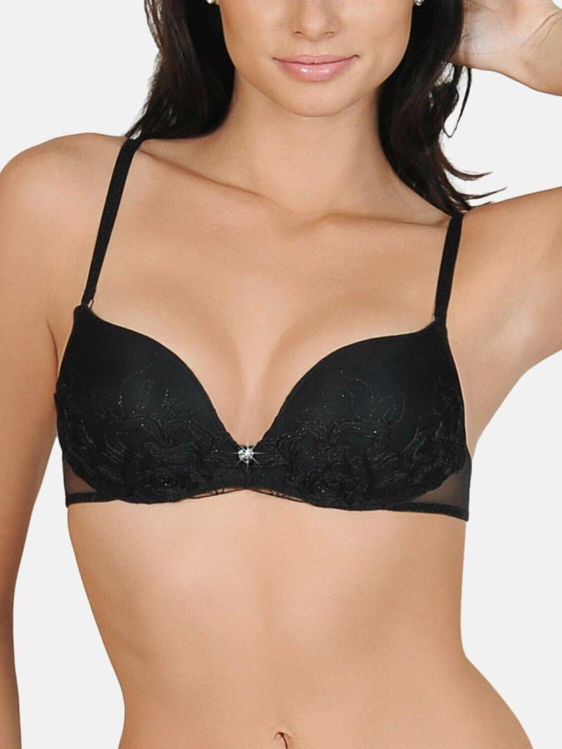 Queen Rose Push-up-bh Damen Schwarz B/75 von Lisca