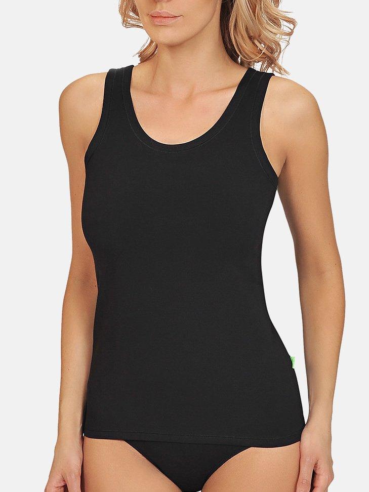 Tanktop Aus Baumwolle Aura Damen Schwarz XL von Lisca