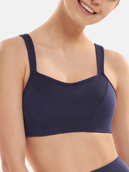 Vorgeformter Sport-bh Ohne Bügel Relax Damen Blau E/75 von Lisca