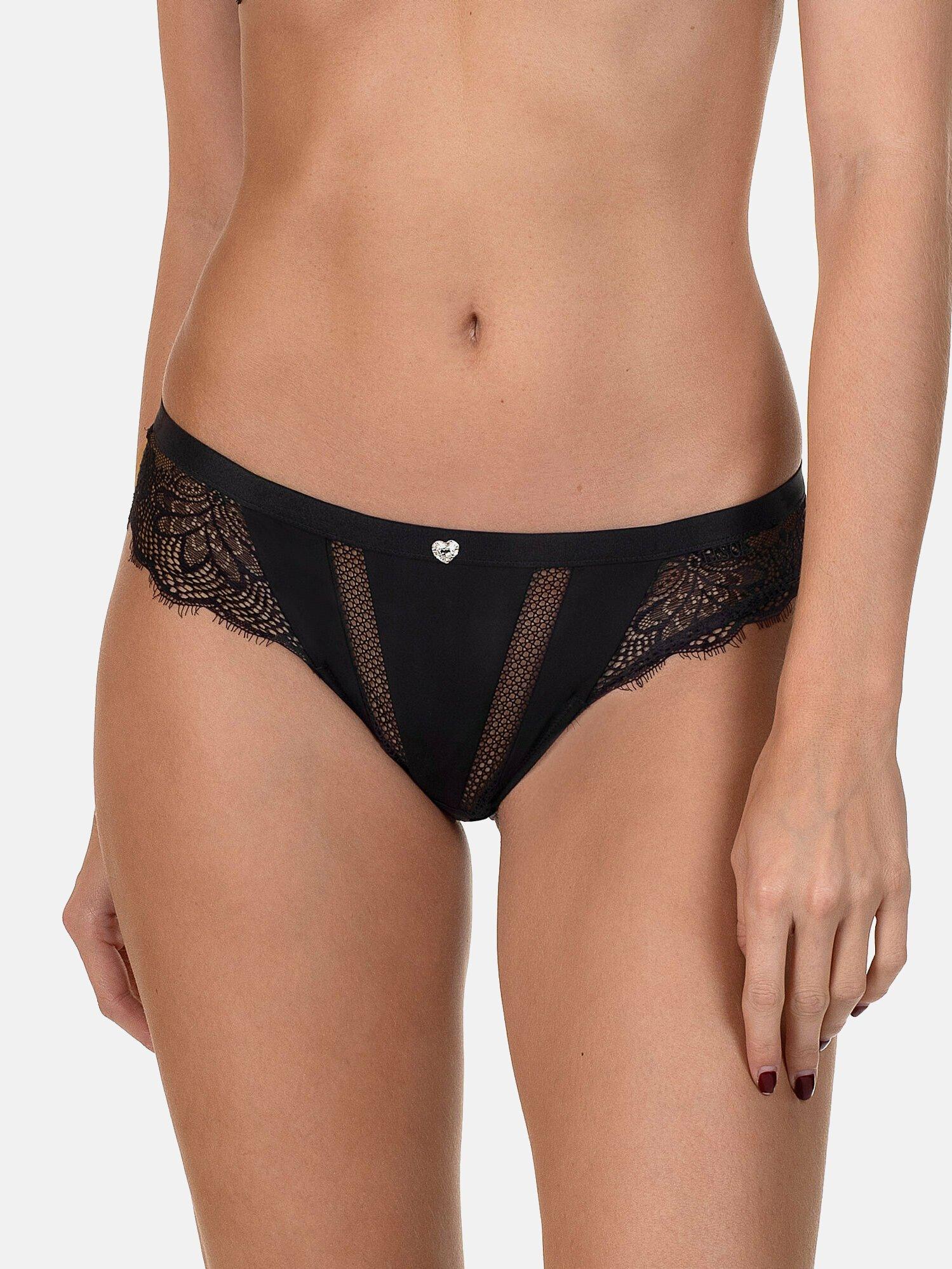 Zarte Slips Love Damen Schwarz 42 von Lisca