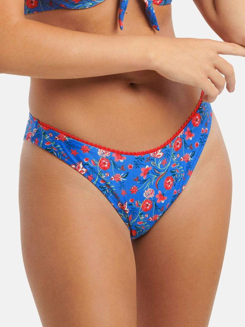 Bikini-strümpfe Mit Tiefem Beinausschnitt Java Damen Blau 40 von Lisca