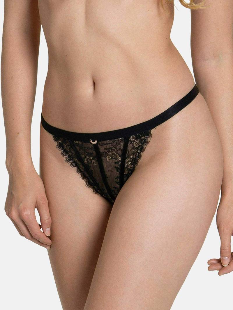 Tanga Rose Damen Schwarz 42 von Lisca