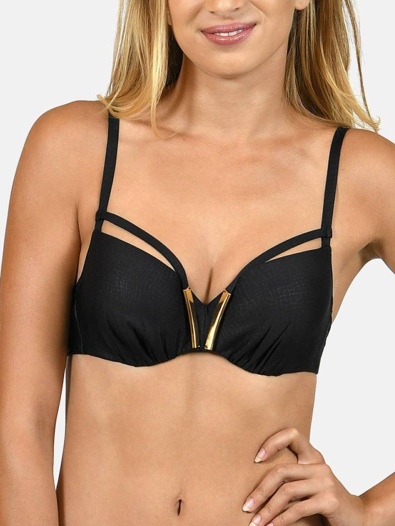 Bikini-oberteil Vorgeformt Bari Damen Schwarz B/38 von Lisca