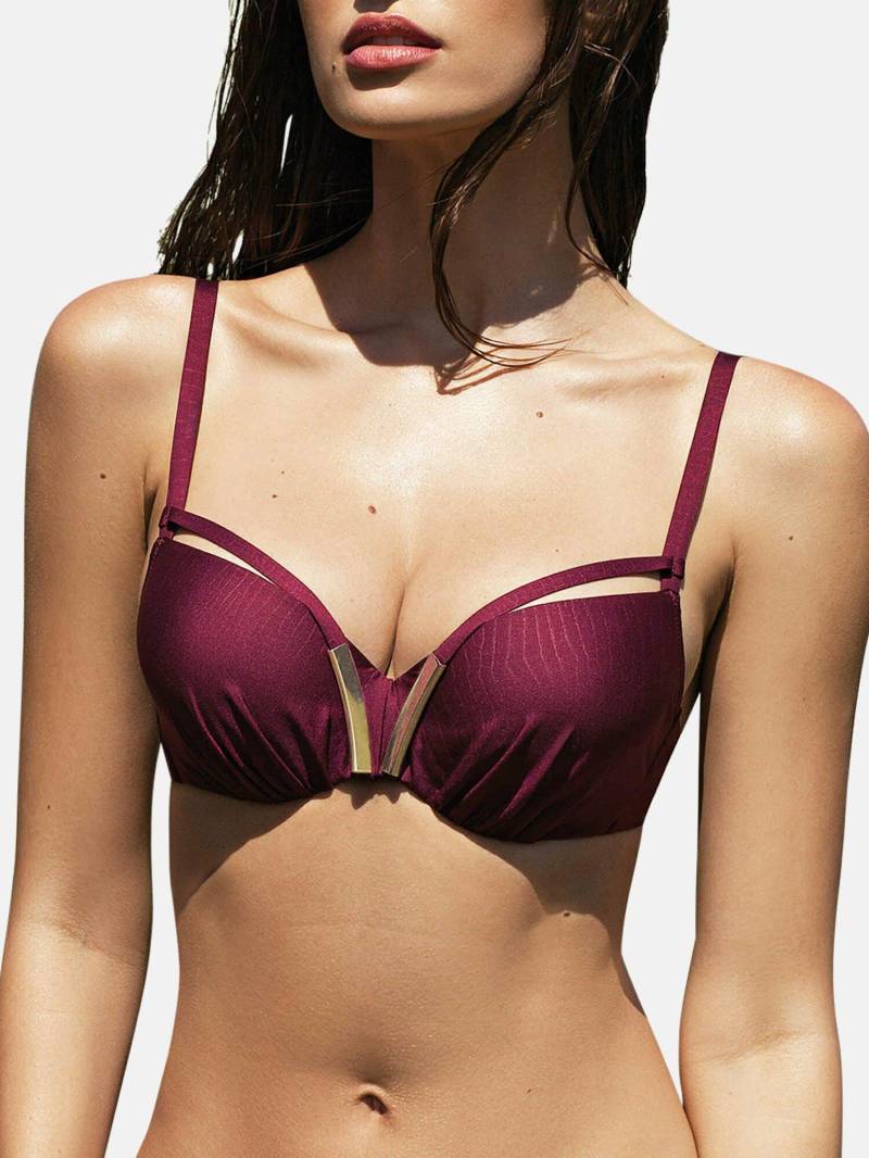 Bikini-oberteil Vorgeformt Bari Damen Bordeaux B/40 von Lisca