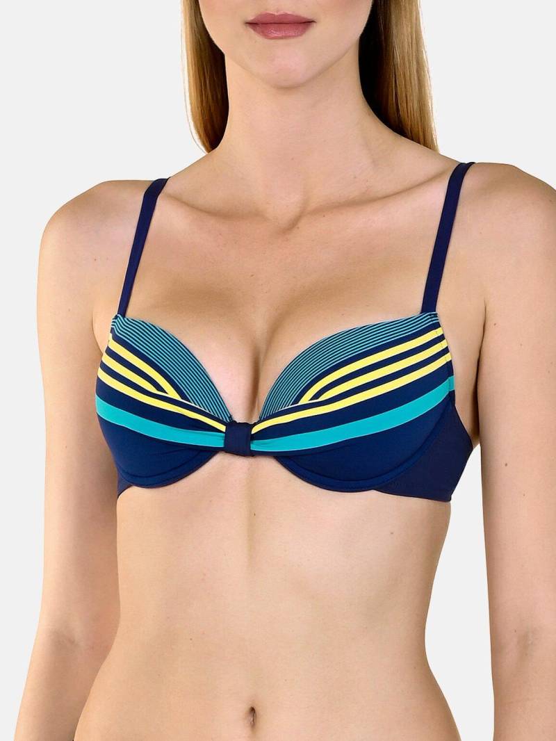 Bikini-oberteil Push-up Dominica Damen Blau C/36 von Lisca