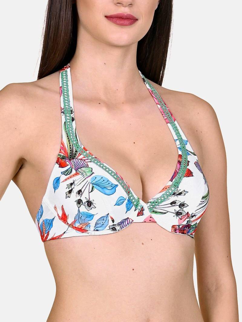 Bikini-oberteil Rückenfrei Mit Bügel Jamaica Damen Weiss C/38 von Lisca