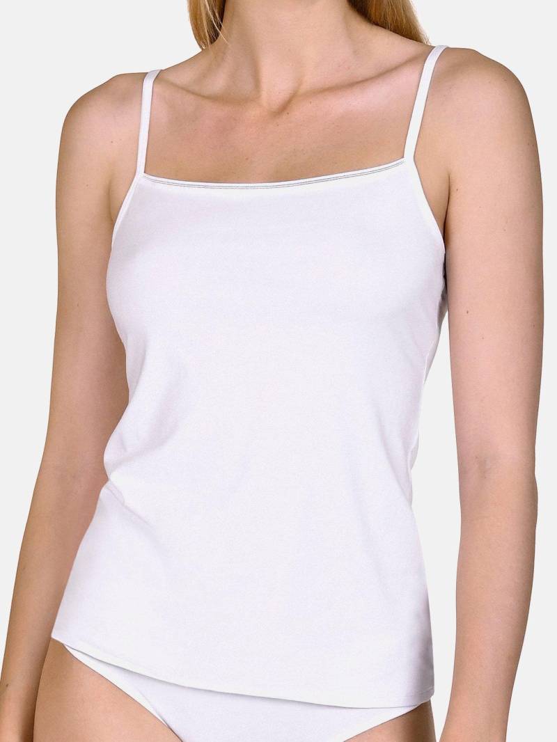 Tanktop Mit Dünnen Trägern Emma Damen Weiss L von Lisca