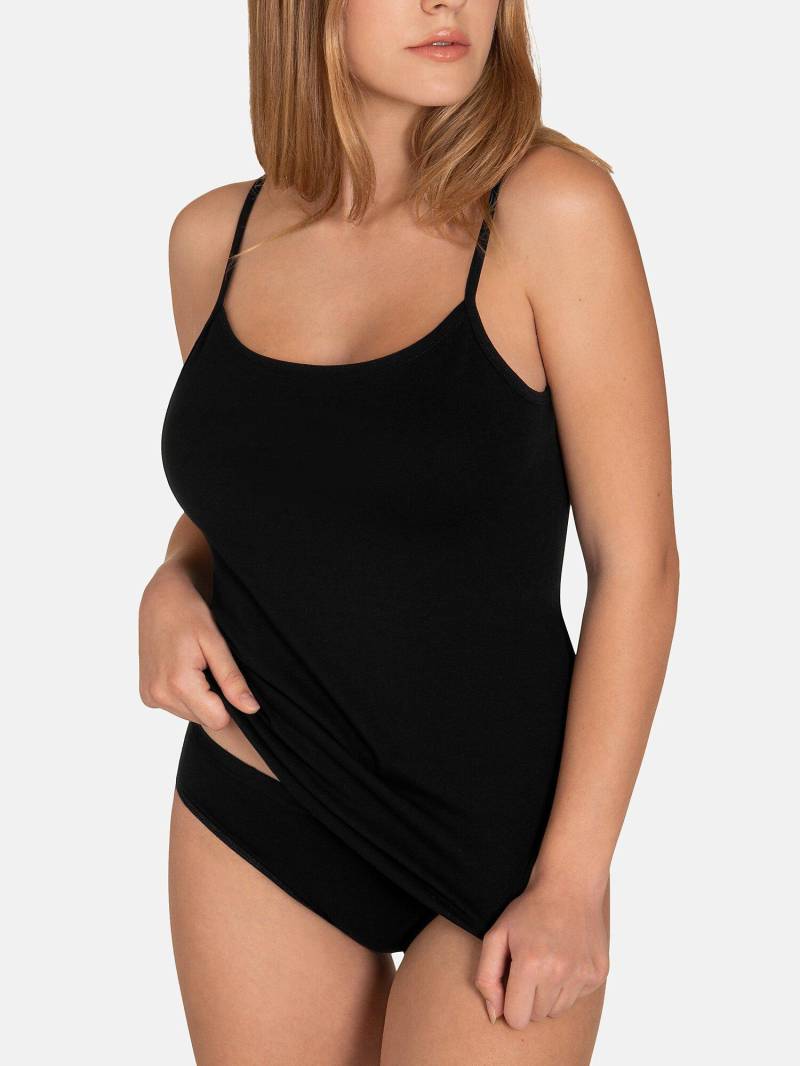 Camisole-top Mit Dünnen Trägern Kaia Damen Schwarz M von Lisca