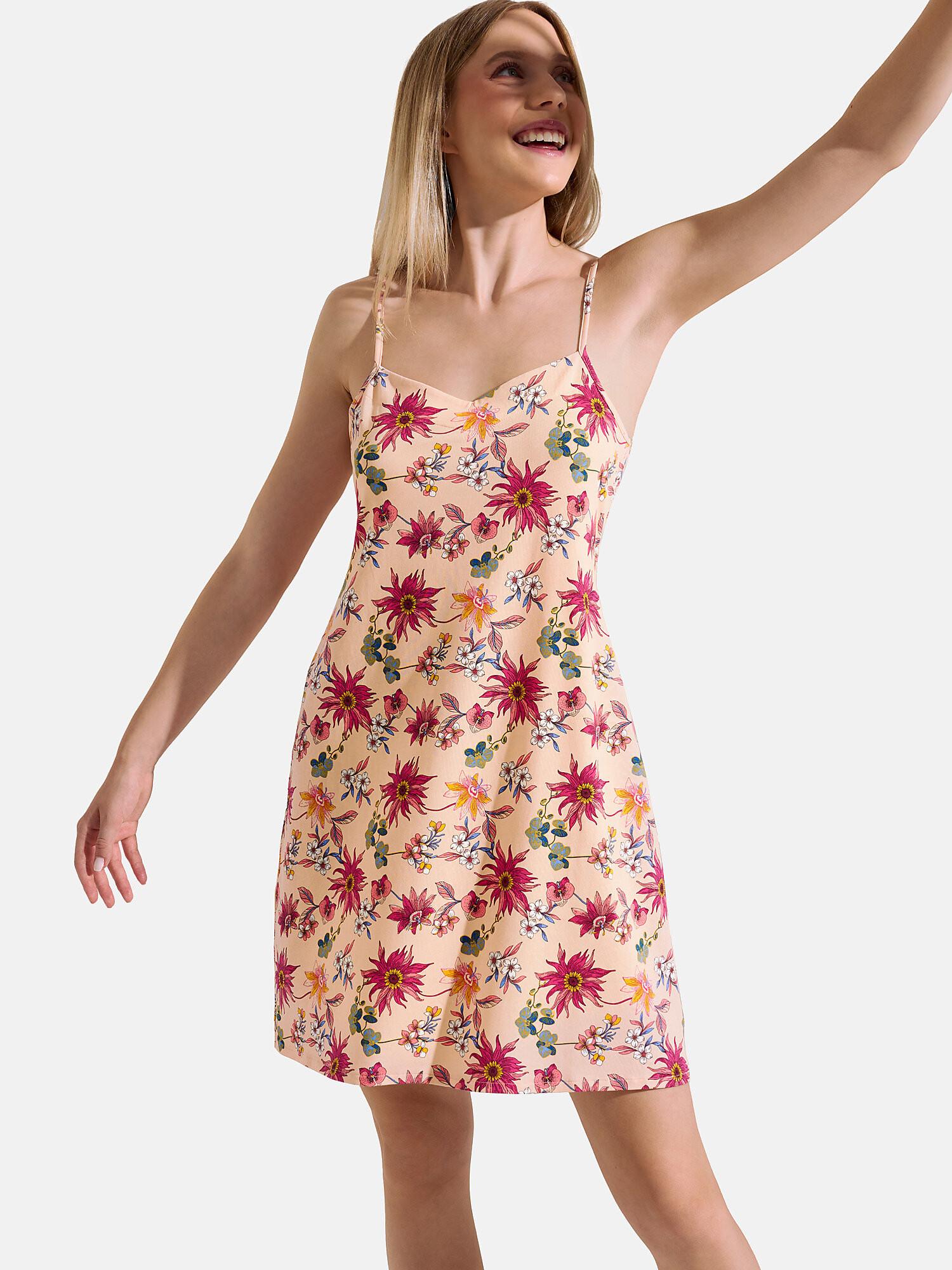 Negligé Flowers Damen Multicolor M von Lisca