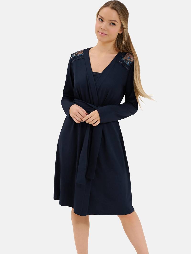 Negligé Mit Langen Ärmeln Mirabelle Damen Blau XL von Lisca