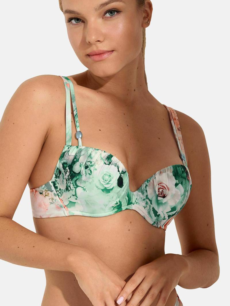 Push-up-badeanzug-oberteil Mit Mehreren Positionen Japan Damen Grün B/40 von Lisca