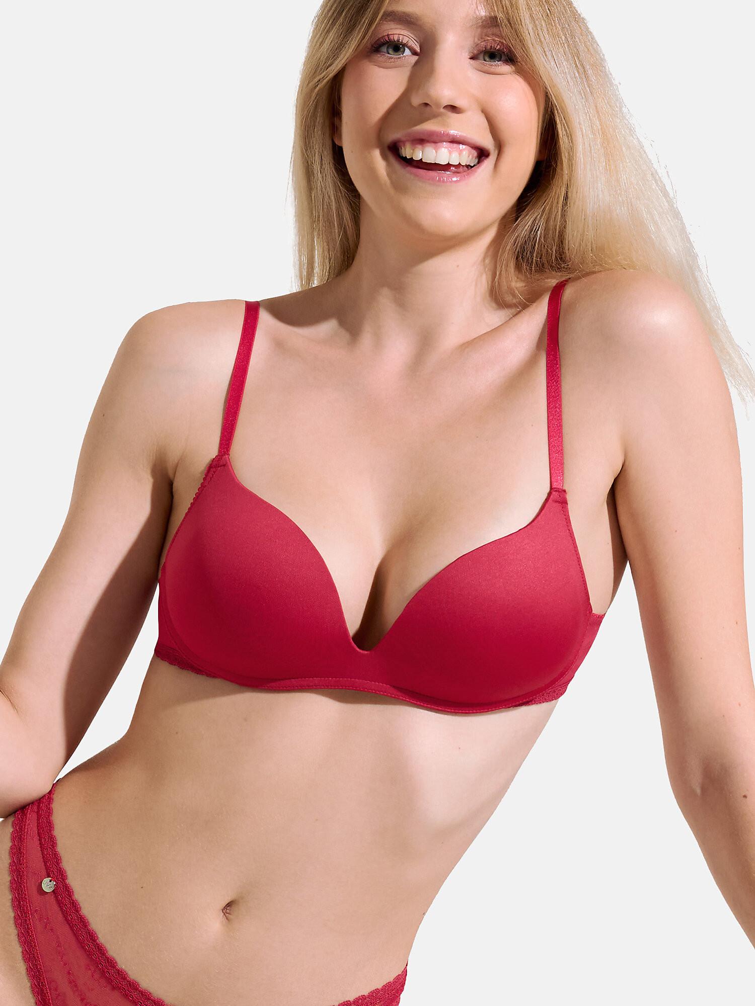 Push-up-bh Ohne Bügel Honey Damen Rot Bunt A/70 von Lisca