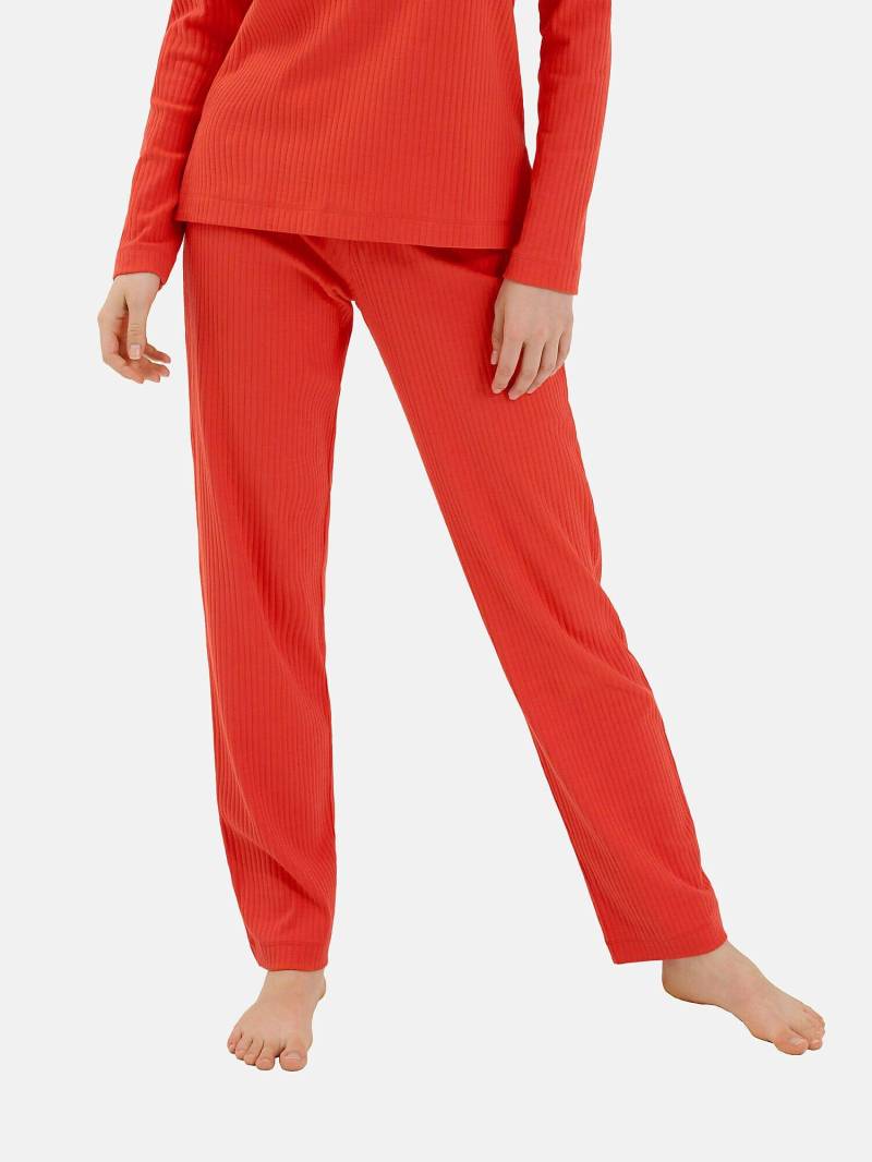 Pyjamastrümpfe Lange Hose Lucky Damen Orange M von Lisca