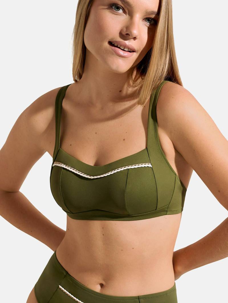 Shapewear-badeanzug-top Ohne Bügel Union Island Damen Grün D/48 von Lisca