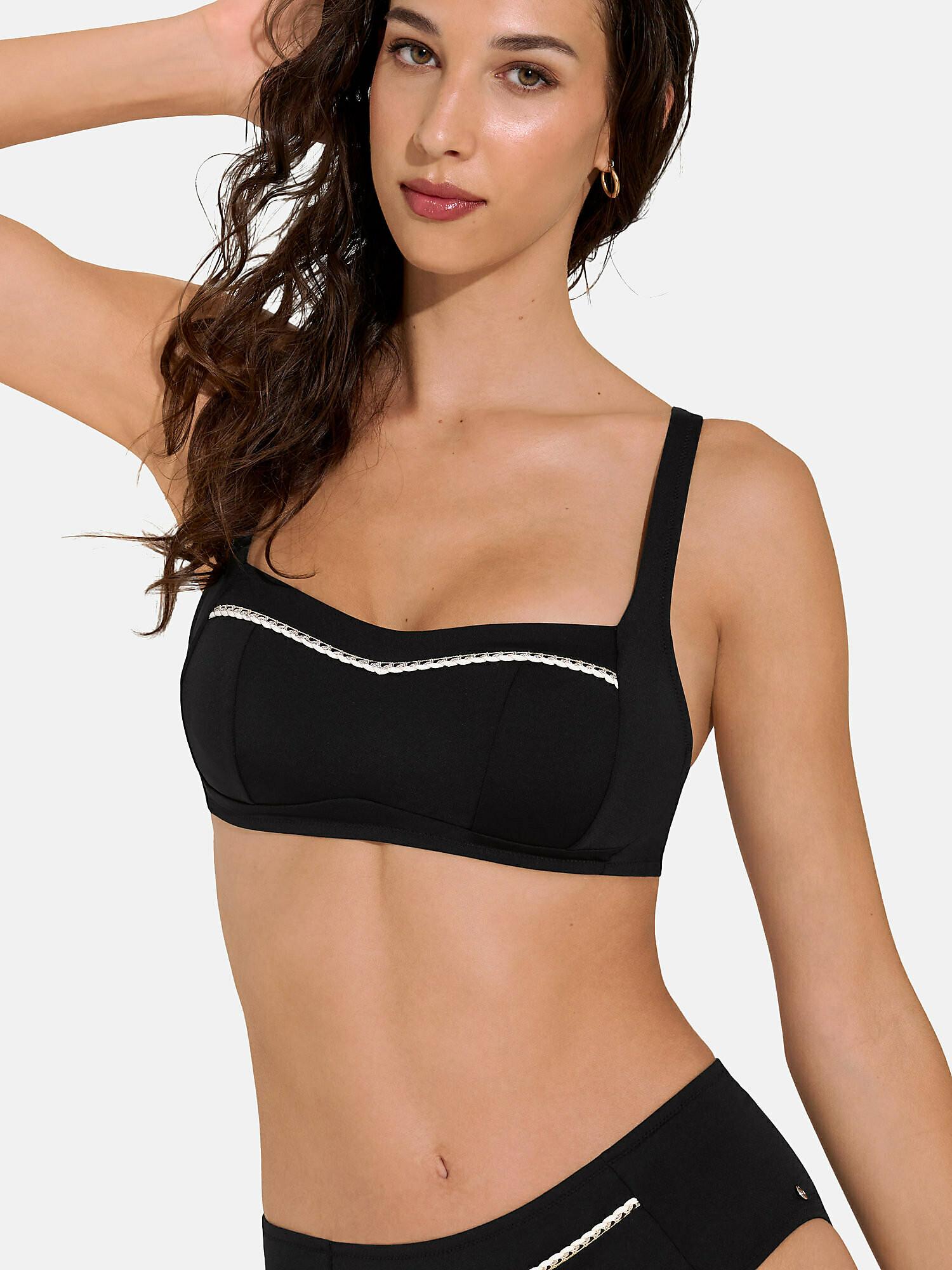 Shapewear-badeanzug-top Ohne Bügel Union Island Damen Schwarz C/40 von Lisca