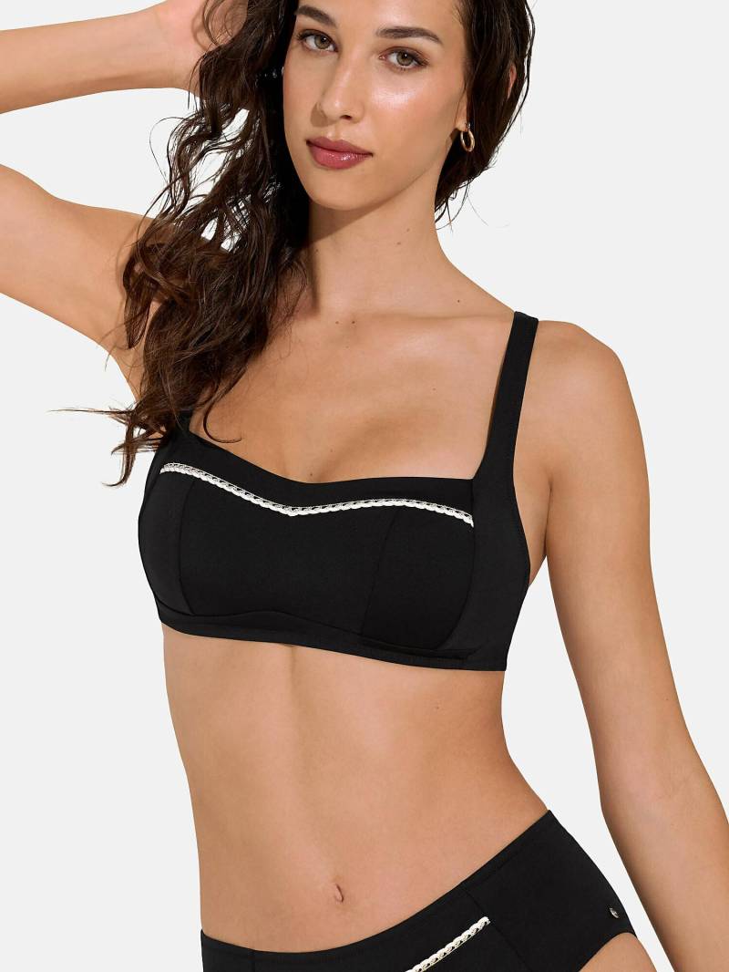 Shapewear-badeanzug-top Ohne Bügel Union Island Damen Schwarz D/40 von Lisca