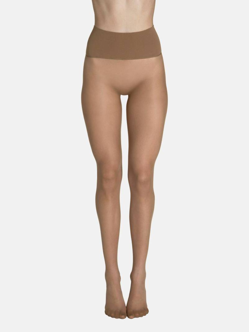 Strumpfhose 15 Den Nahtloser Gürtel 10cm Invisible Damen Light Beige L von Lisca