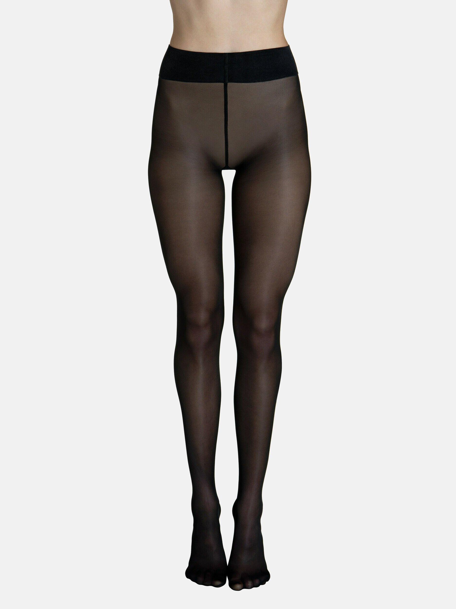 Strumpfhose 40 Den Transparent Selection Damen Schwarz S von Lisca