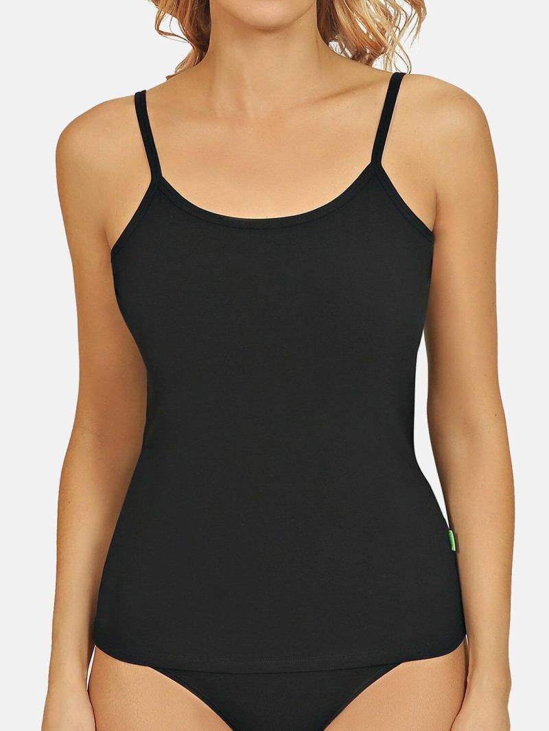 Tanktop Aus Natürlicher Baumwolle Aura Damen Schwarz S von Lisca