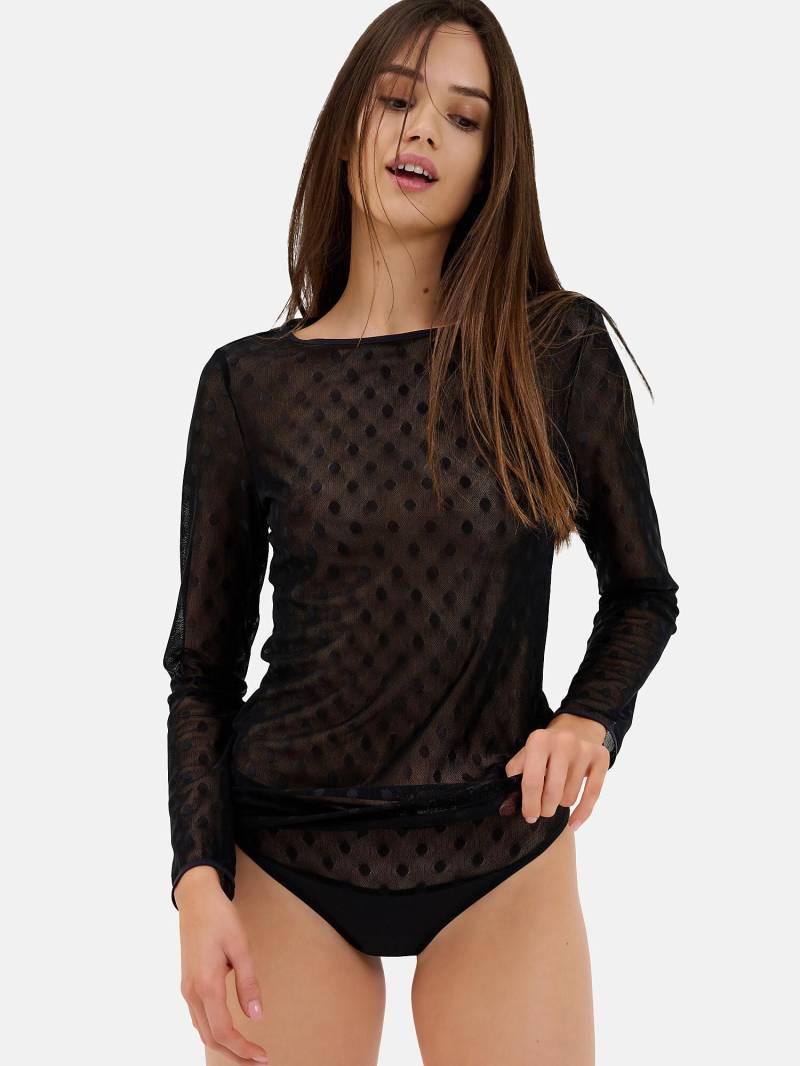 Top Mit Langen Ärmeln Candy Damen Schwarz 36 von Lisca