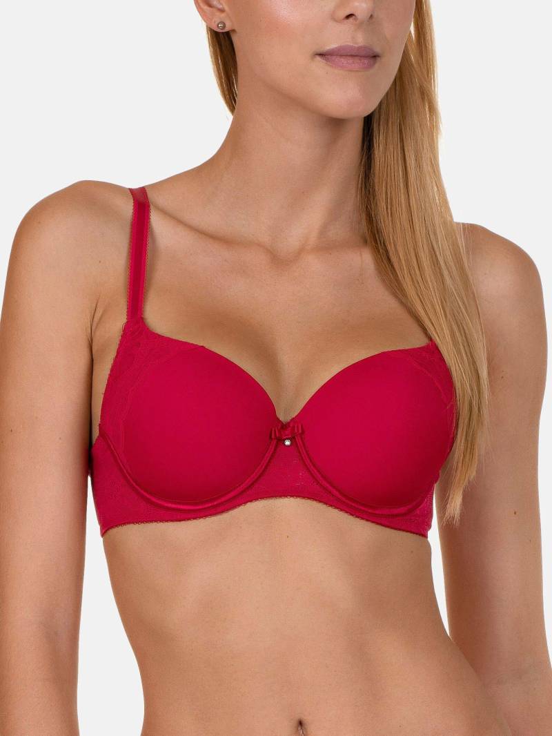 Vorgeformter Bh Evelyn Damen Rot Bunt E/85 von Lisca