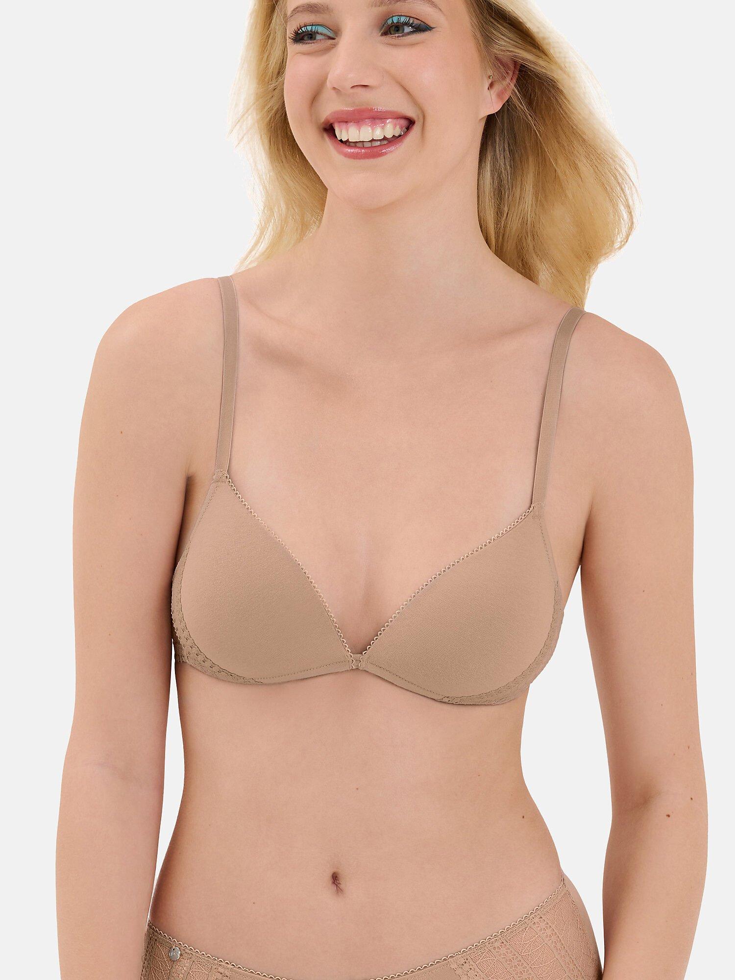 Vorgeformter Triangel-bh Ohne Bügel Lucky Damen Light Beige B/70 von Lisca