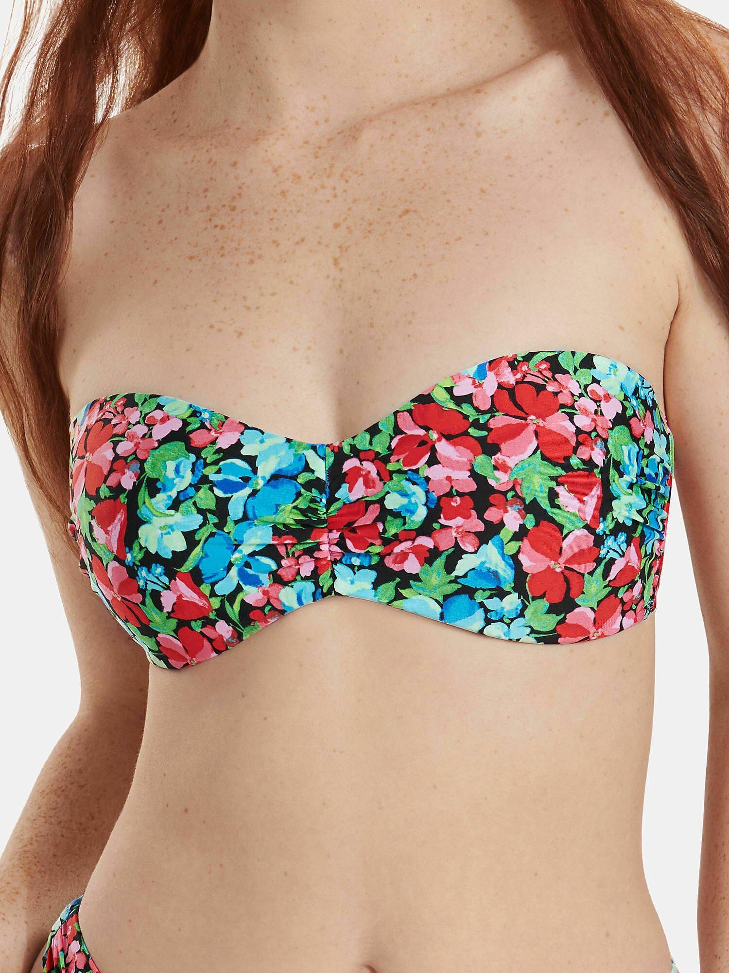 Vorgeformtes Bandeau-badeanzug-top Ohne Bügel Napoli Damen Blau S von Lisca