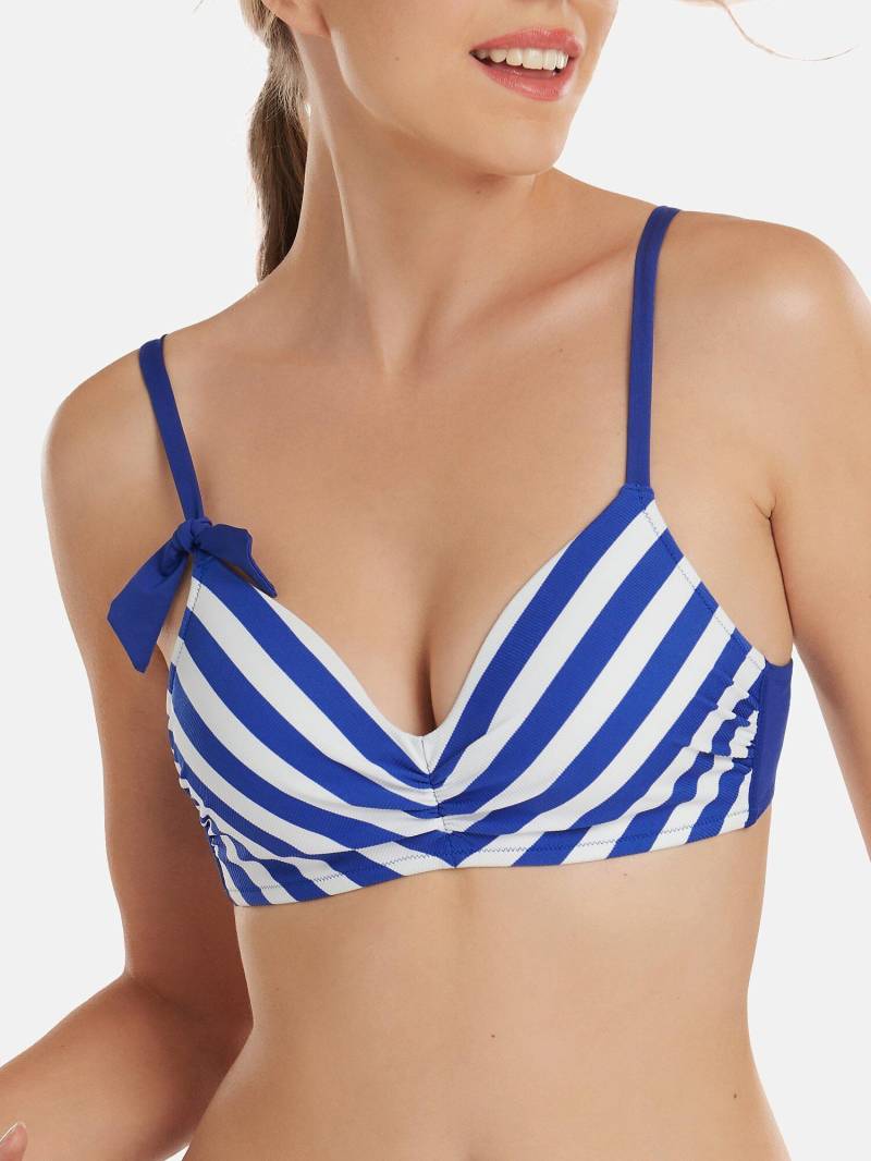 Vorgeformtes Bikini-top Ohne Bügel Rhodes Unisex Blau B/38 von Lisca