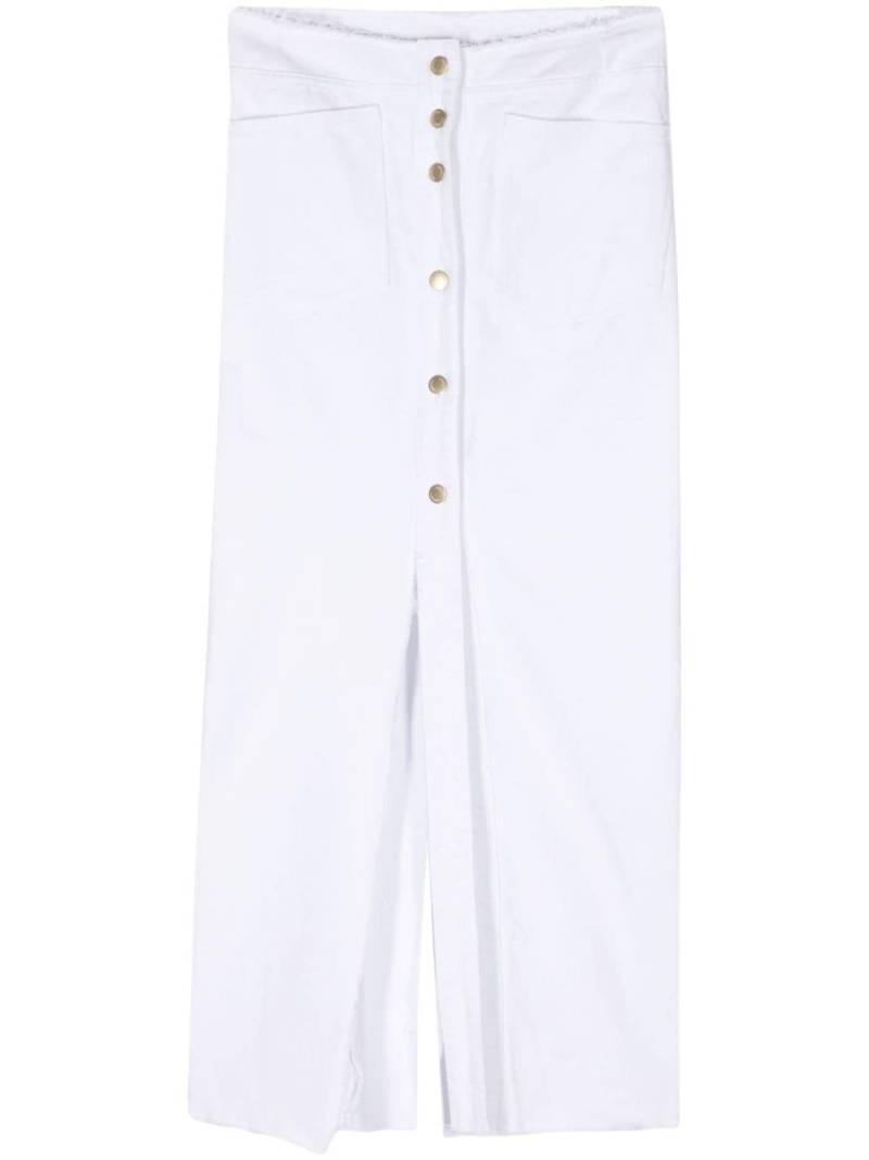 Litkovskaya Elise denim maxi skirt - White von Litkovskaya