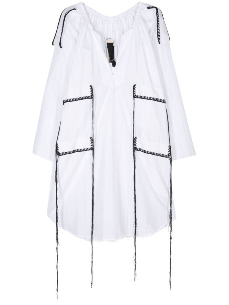 Litkovskaya Oberih shift midi dress - White von Litkovskaya