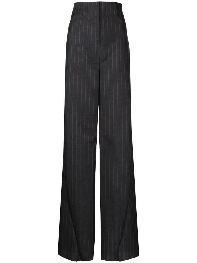 Litkovskaya Steam striped wool trousers - Grey von Litkovskaya