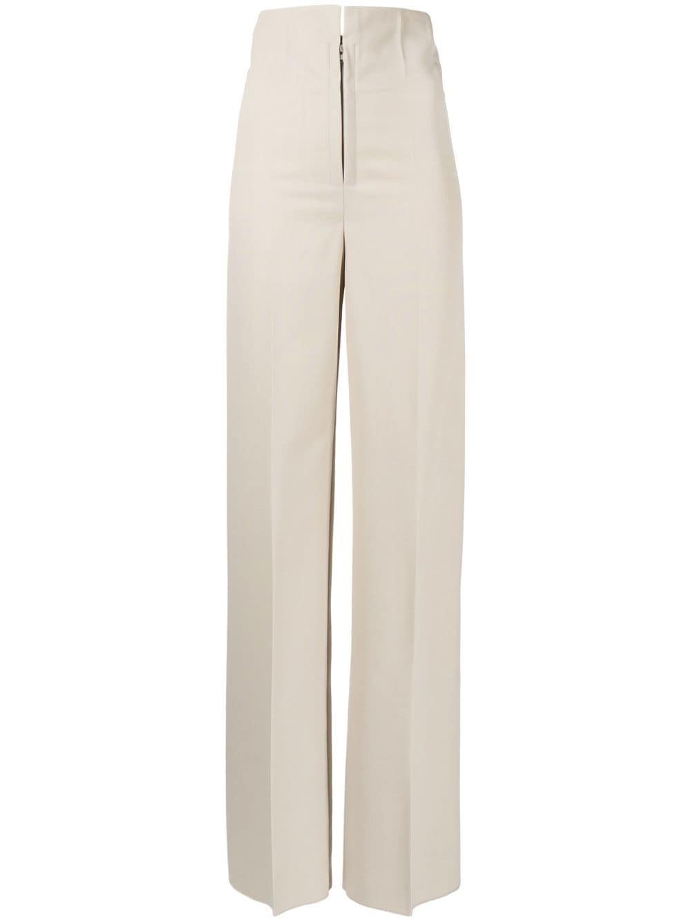 Litkovskaya high-waisted wool trousers - Brown von Litkovskaya