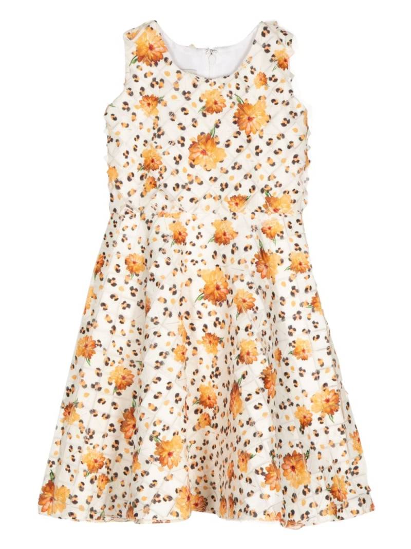 Little Bambah floral-print sleeveless dress - White von Little Bambah