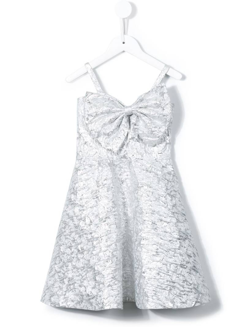 Little Bambah slanted bow dress - Metallic von Little Bambah