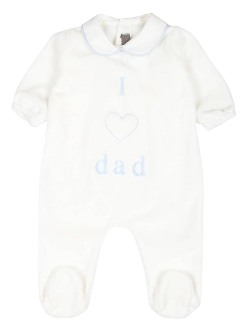 Little Bear I Love Dad romper - White von Little Bear