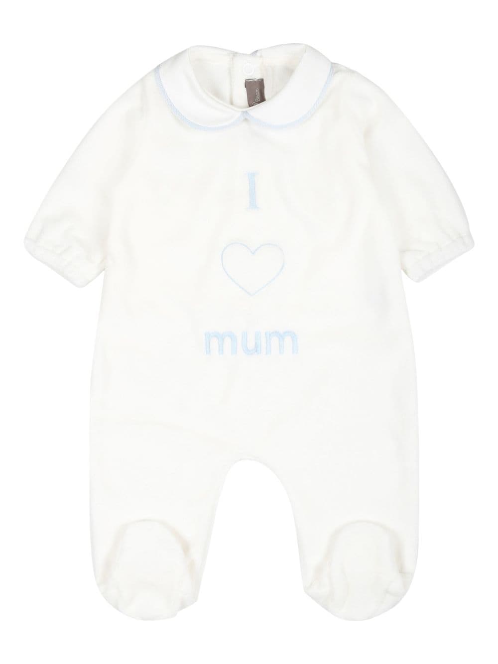 Little Bear I Love Mum romper - White von Little Bear