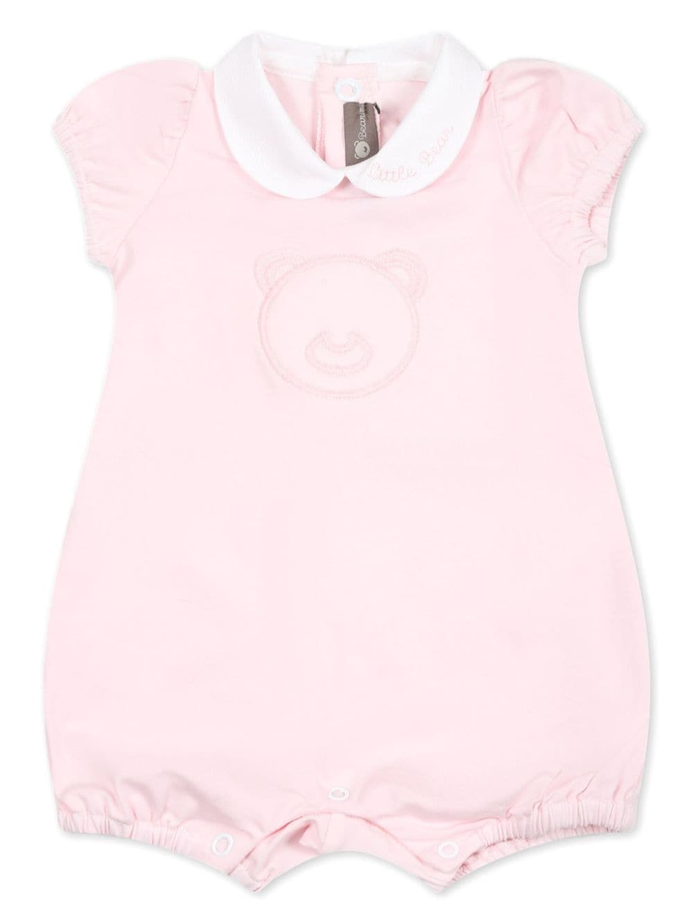 Little Bear bear-embroidered cotton body - Pink von Little Bear